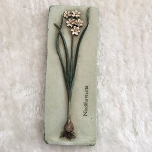 Ibis and Orchid Design resin wall plaque